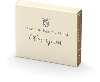 Tinta Graf von Faber Castell 6 Cartuchos Olive Green