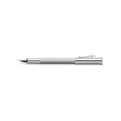 Pluma Fuente Graf von Faber-Castell Guilloche, bañado en Rodio