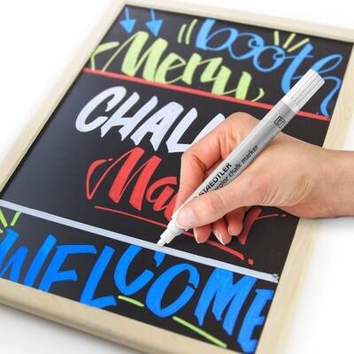Marcador de tiza Staedtler Lumocolor Chalk Marker, 4 colores
