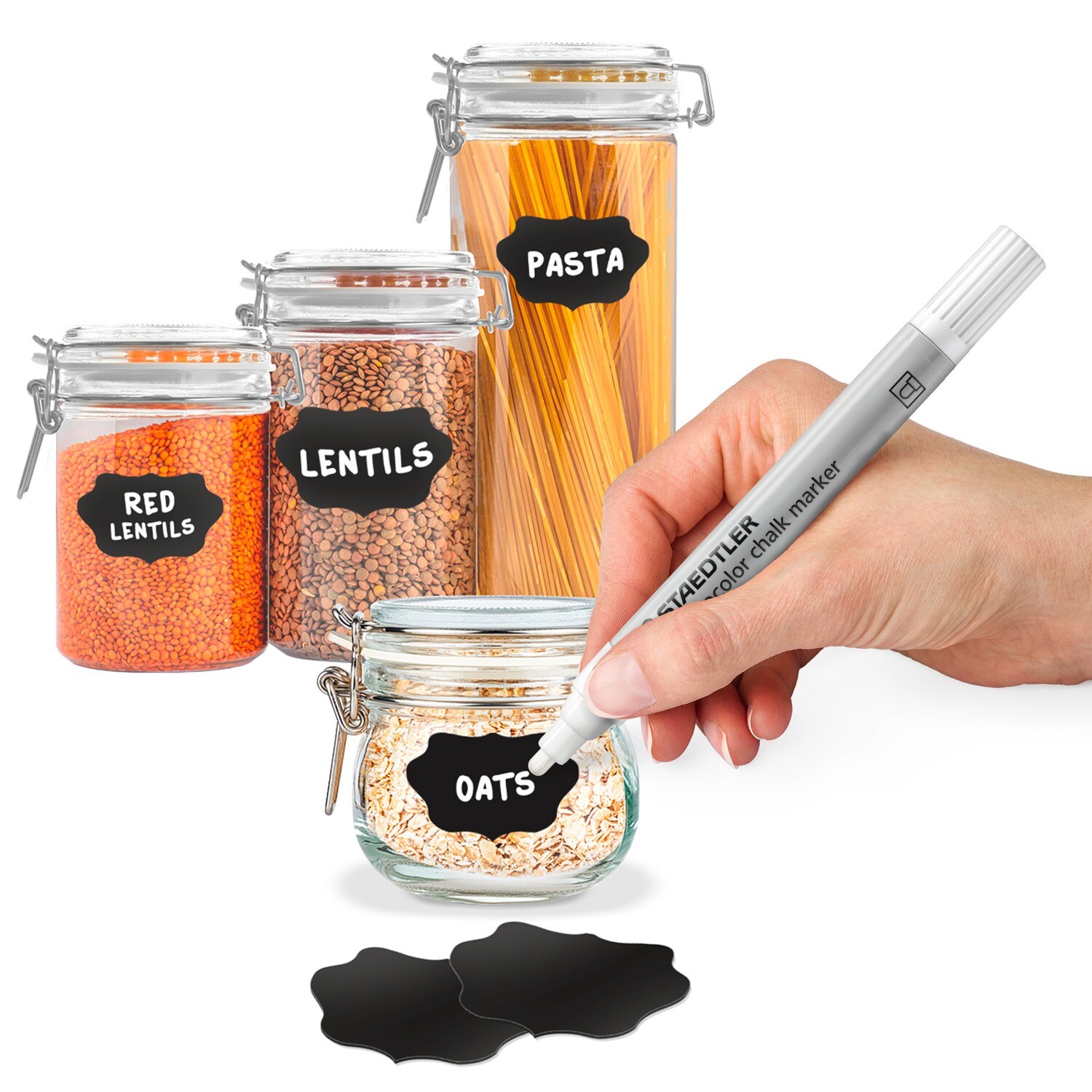 Marcador de tiza Staedtler Lumocolor Chalk Marker, color blanco