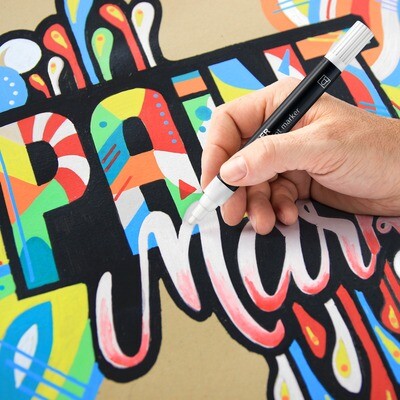 Marcador acrilico Staedtler Lumocolor Paint Marker, 5 colores pastel