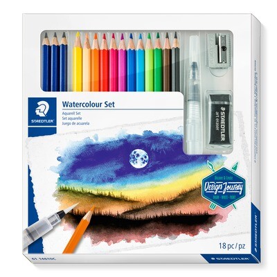 Lápiz Staedtler Design Journey Watercolour Set, 18 piezas