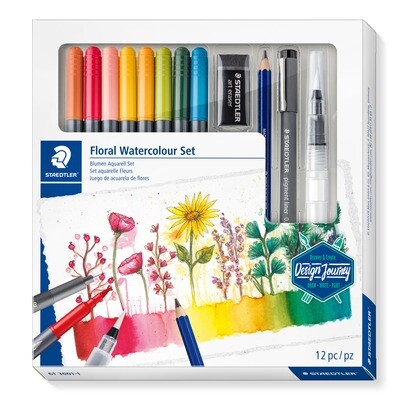 Marcador Staedtler Design Journey Floral Watercolour Set, 12 piezas