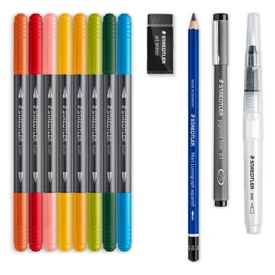 Marcador Staedtler Design Journey Floral Watercolour Set, 12 piezas