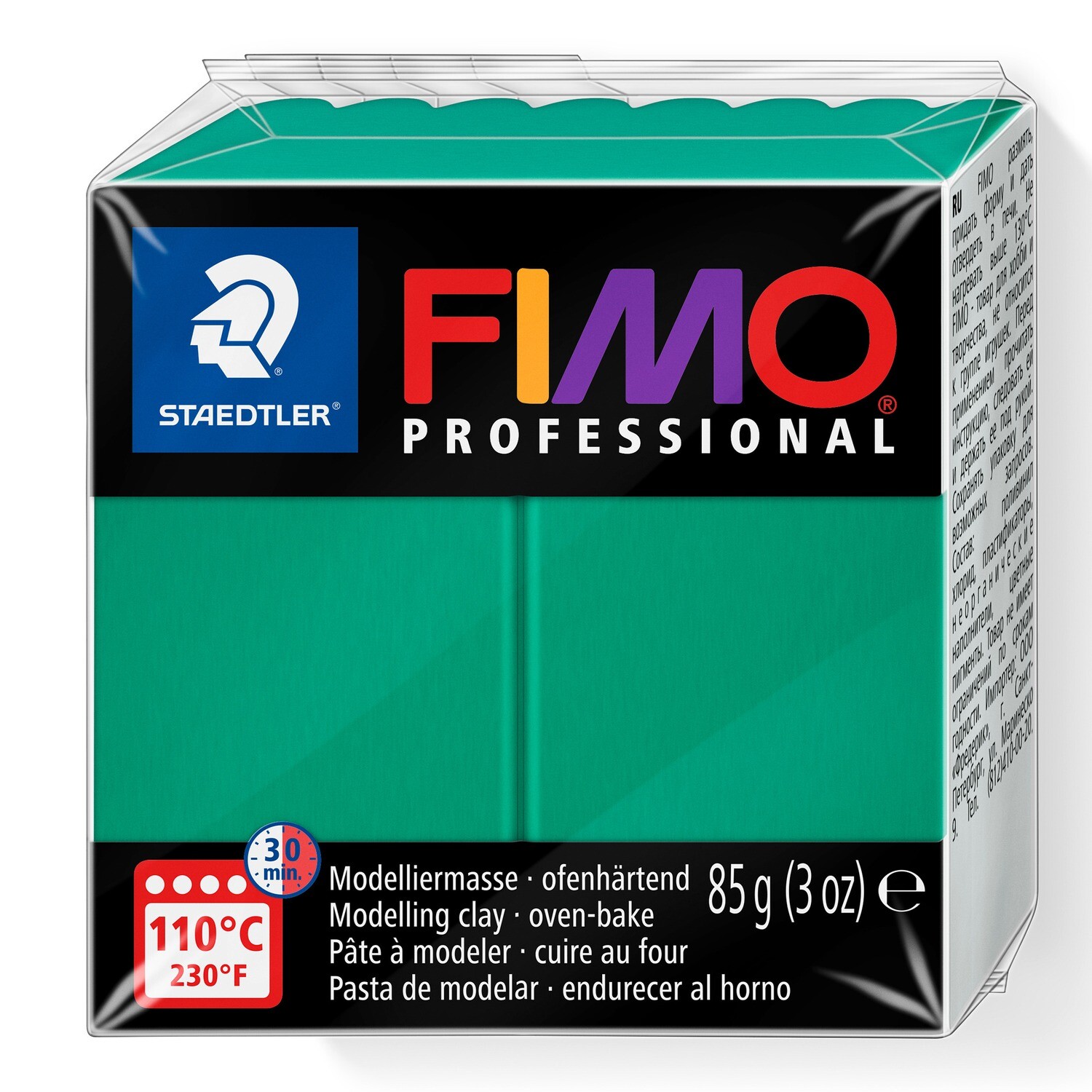 Arcilla polimerica FIMO Professional, color True Green