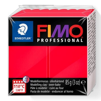 Arcilla polimerica FIMO Professional, color True Red