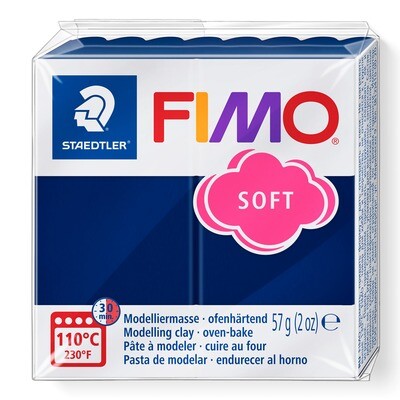 Arcilla polimerica para modelar FIMO Soft, color azul windsor
