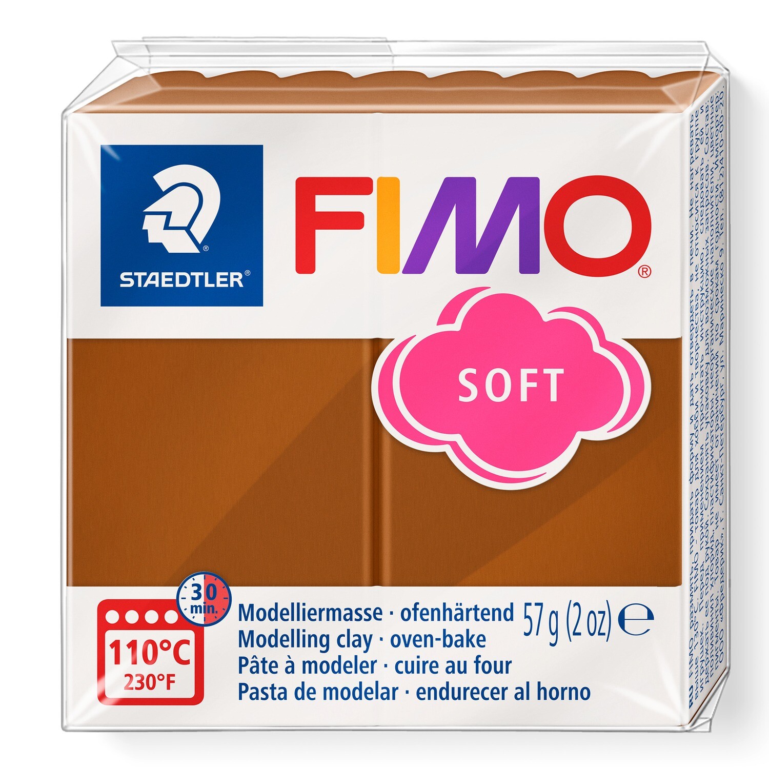 Arcilla polimerica para modelar FIMO Soft, color caramelo