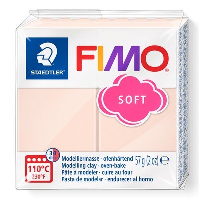 Arcilla polimerica para modelar FIMO Soft, color rosa pálido