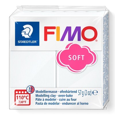 Arcilla polimerica para modelar FIMO Soft, color blanco