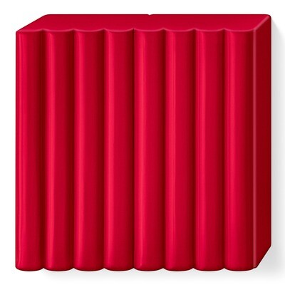 Arcilla polimerica para modelar FIMO Soft, color rojo cereza