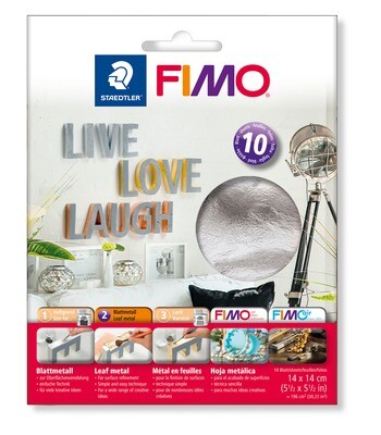 Accesorios FIMO® Hoja Metálica, color plata