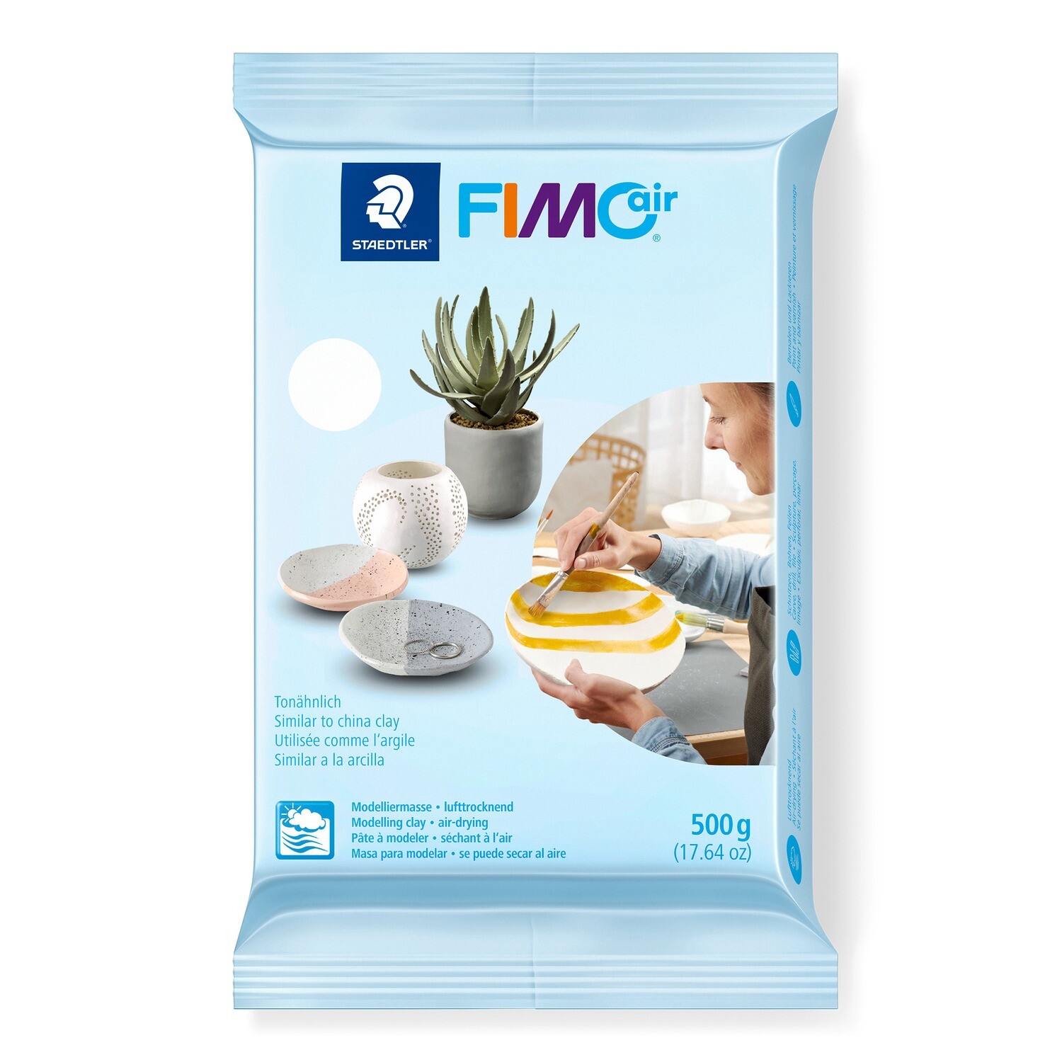Arcilla para modelar FIMO Air 500gr, color blanco