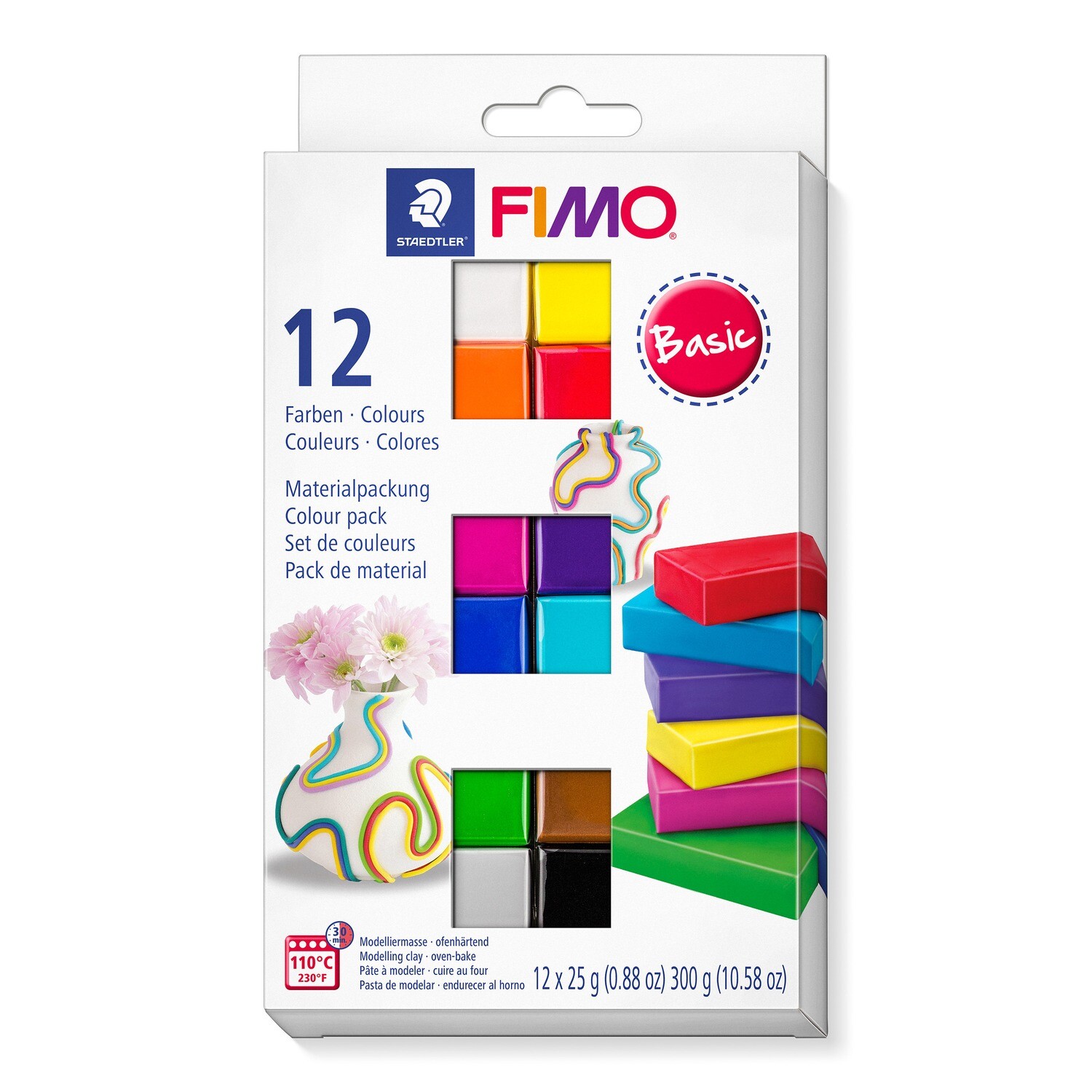 Arcilla polimerica para modelar FIMO Soft, Color Pack Basic