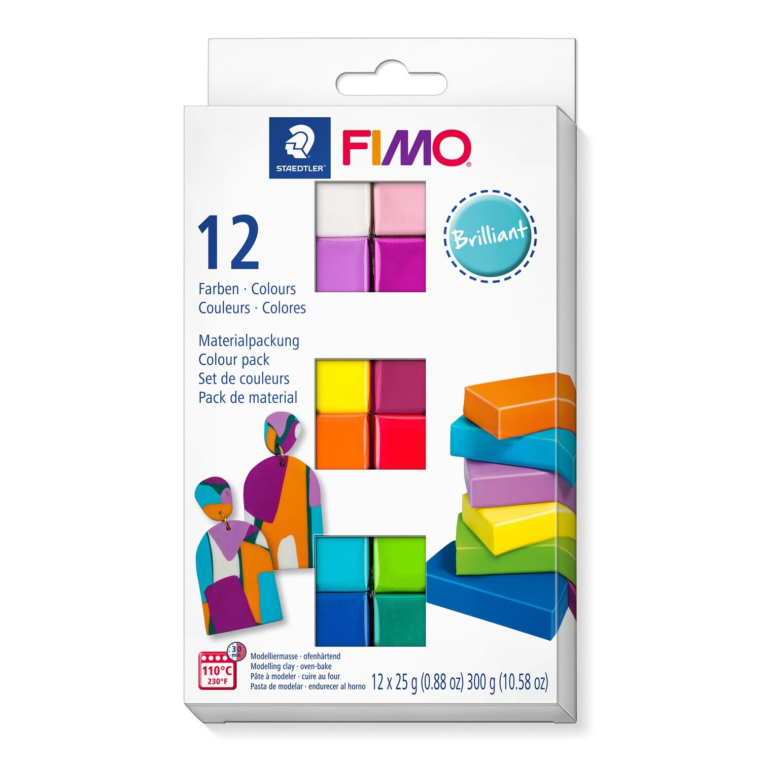 Arcilla polimerica para modelar FIMO Soft, Color Pack Brilliant