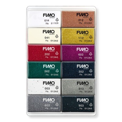 Arcilla polimerica para modelar FIMO Soft, 12 Color Pack Effect