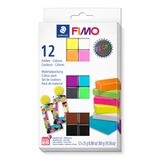 Arcilla polimerica para modelar FIMO Soft, 12 Color Pack Neon