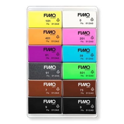 Arcilla polimerica para modelar FIMO Soft, 12 Color Pack Neon