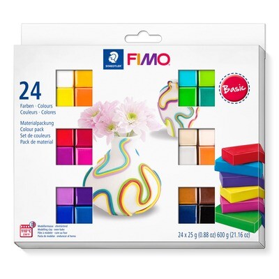 Arcilla polimerica para modelar FIMO Soft, 24 Color Pack