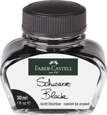 Tinta Faber-Castell 30ml, color Negro