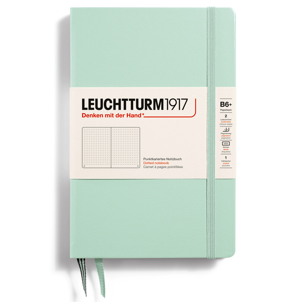 Cuaderno Leuchtturm1917 B6+, Tapa Dura, Mint Green, puntos