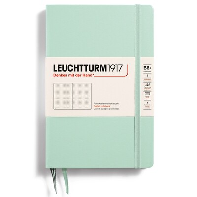 Cuaderno Leuchtturm1917 B6+, Tapa Dura, Mint Green, puntos