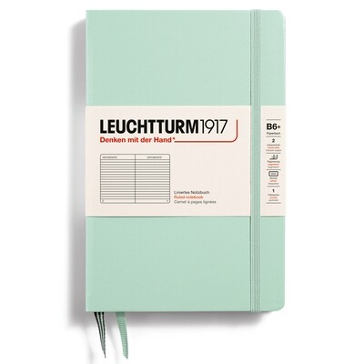 Cuaderno Leuchtturm1917 B6+, Tapa Dura, Mint Green, rayas