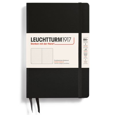 Cuaderno Leuchtturm1917 B6+, Tapa Dura, Black, puntos