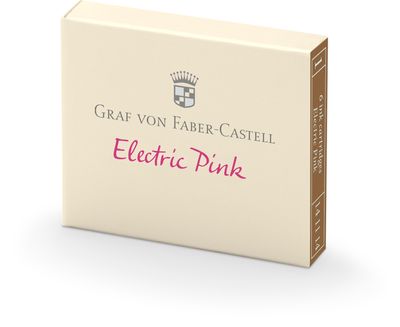 Tinta Graf von Faber Castell 6 Cartuchos Electric Pink