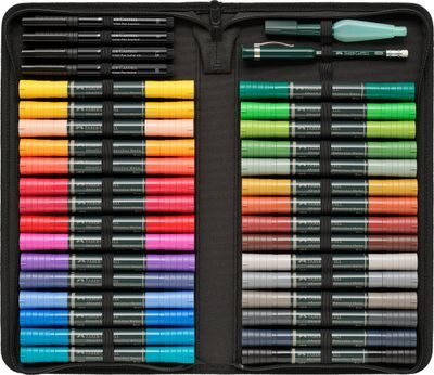 Marcador Faber Castell Albrecht Durer acuarelable, estuche con zipper
