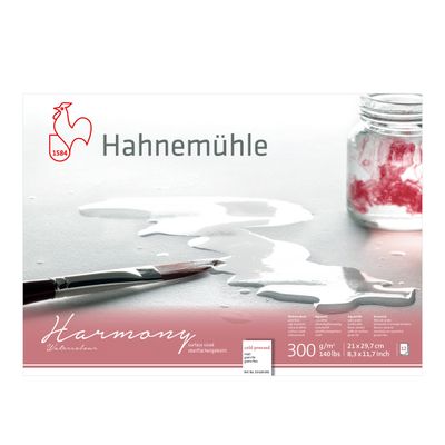 Block Hahnemühle Harmony 300gr. grano fino, tamaño A4, 12 hojas