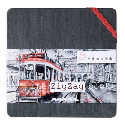Cuaderno Hahnemühle The Zigzag Book Mini, 5 x 5cms, 300gr, 18 páginas