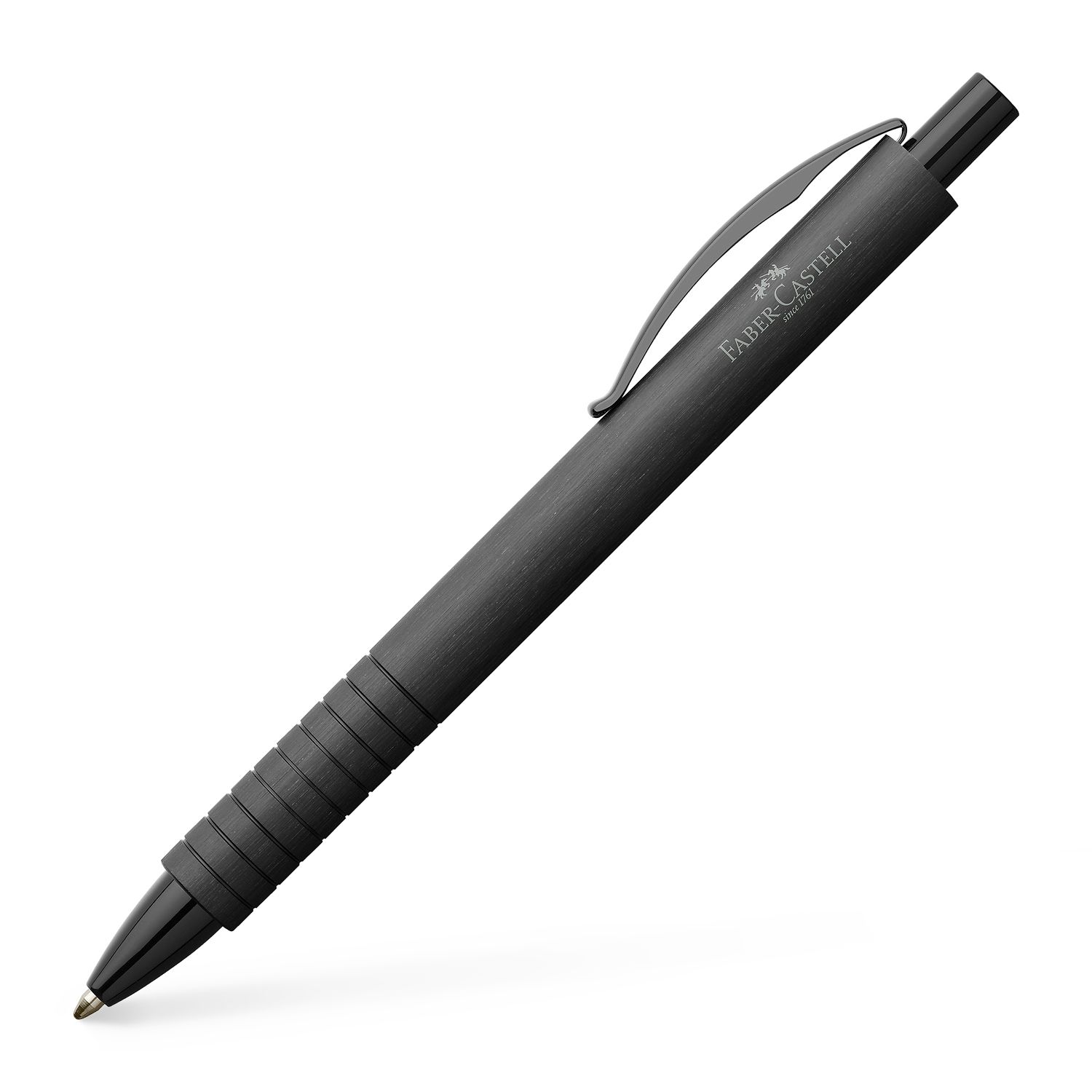 Boligrafo Faber-Castell Essentio Aluminio, color negro