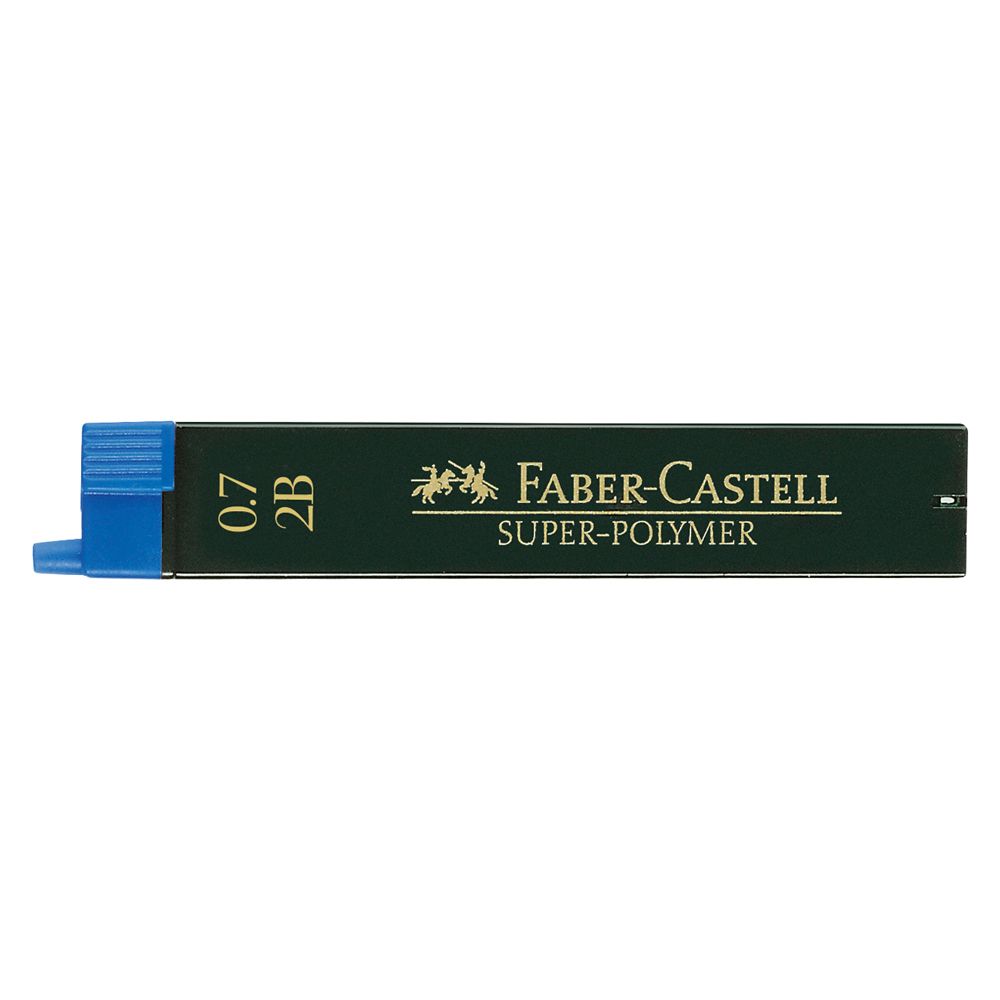 Minas 0.7mm Faber Castell, grado 2B