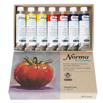 Pintura oleo Schmincke Norma Blue, 7 colores de 35ml