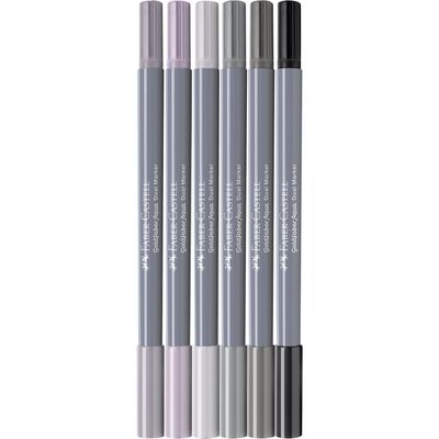 Marcador Faber-Castell Goldfaber Aqua Dual 6 Colores Shades Of Grey