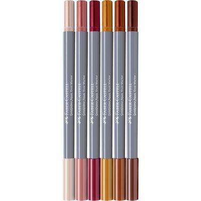 Marcador Faber-Castell Goldfaber Aqua Dual 6 Colores Boho