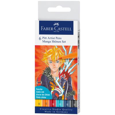 Marcador Faber-Castell Pitt Artist Pen Manga Shonen Set