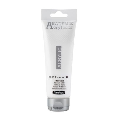 Pintura acrilica Akademie Acryl Color 120ml 111 Titanium White