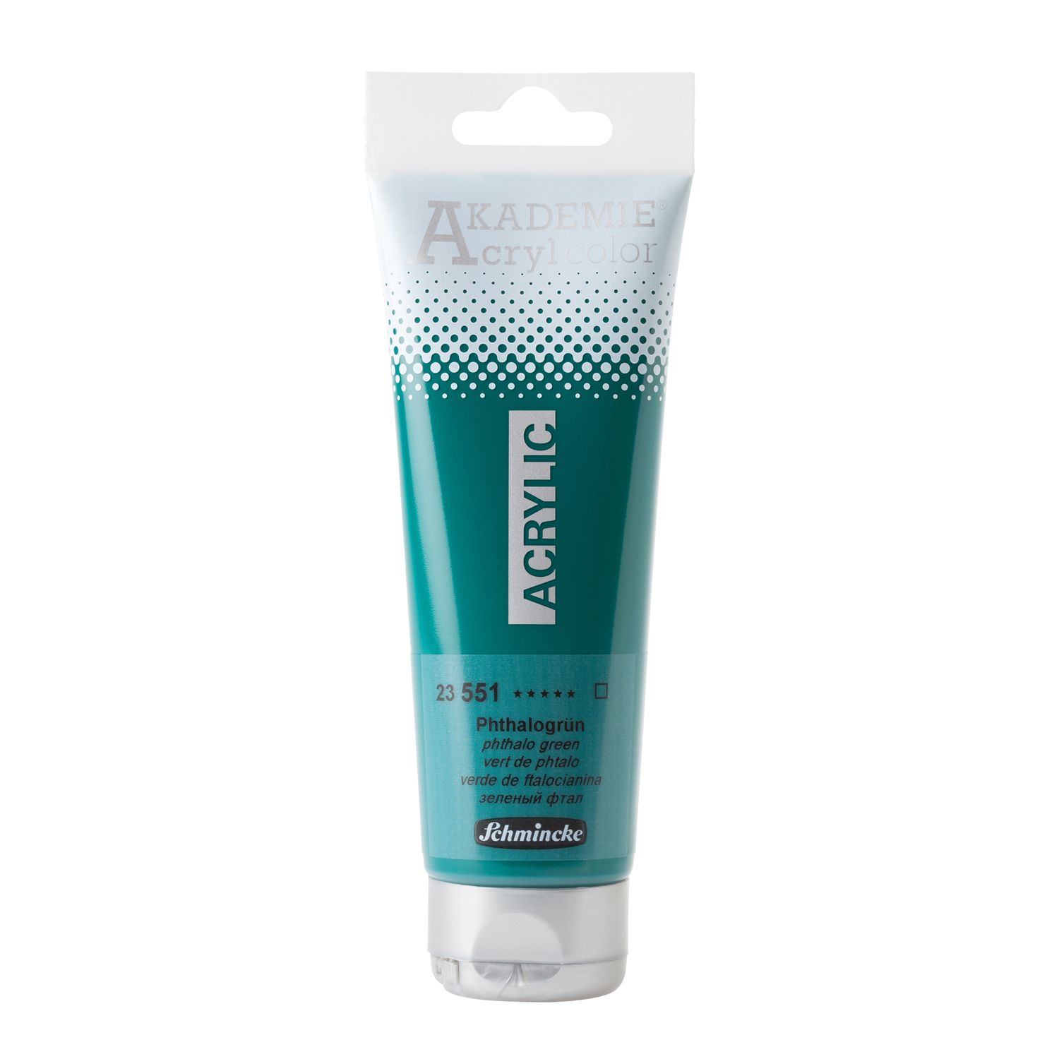 Pintura acrilica Akademie Acryl Color 120ml 551 Phthalo Green