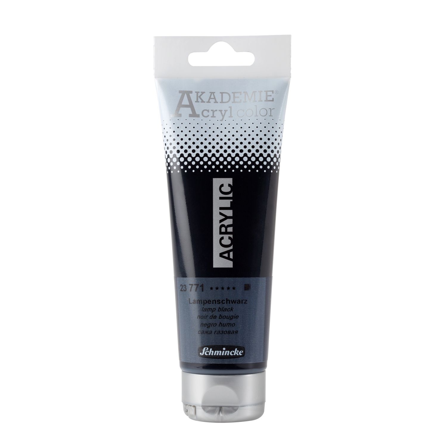 Pintura acrilica Akademie Acryl Color 120ml 771 Lamp Black