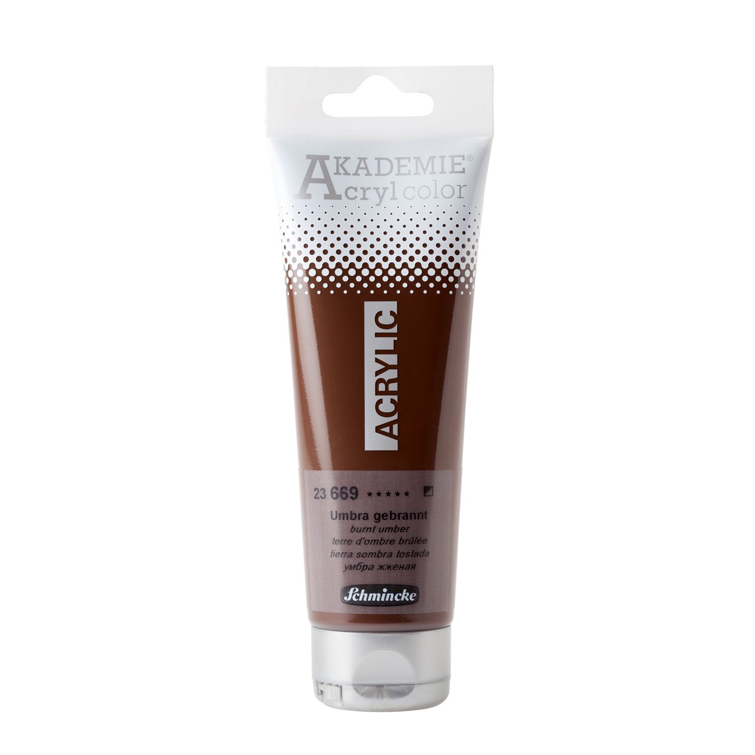 Pintura acrilica Akademie Acryl Color 120ml 669 Burnt Umber