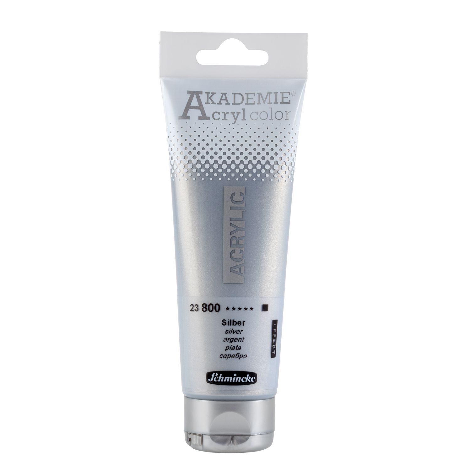 Pintura acrilica Akademie Acryl Color 120ml 800 Silver