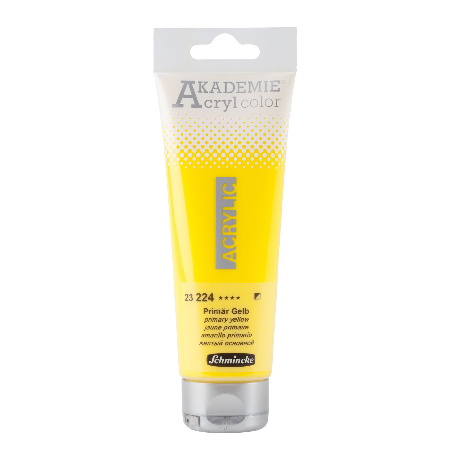 Pintura acrilica Akademie Acryl Color 120ml 224 Primary Yellow