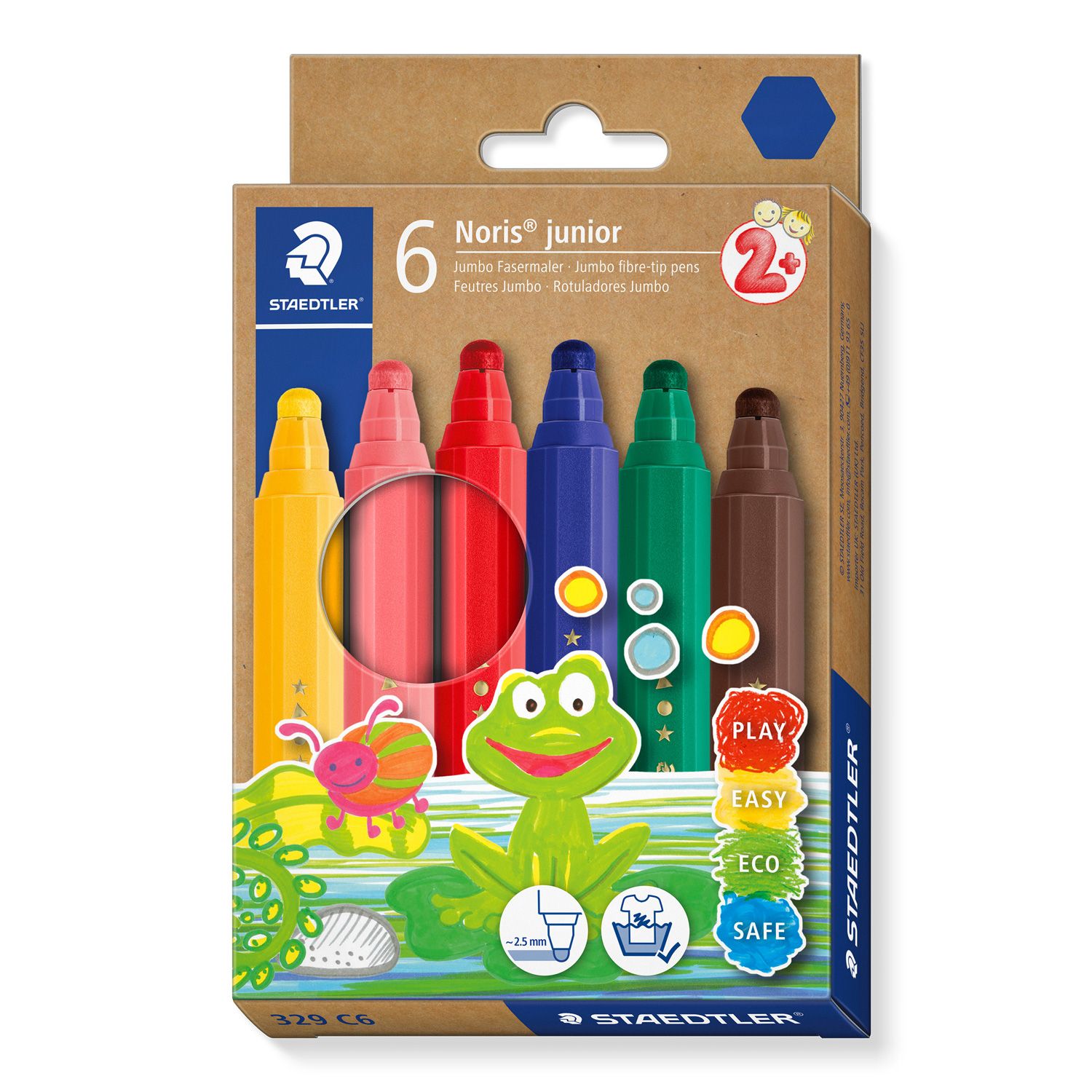 Marcador Staedtler Noris Junior, 6 colores