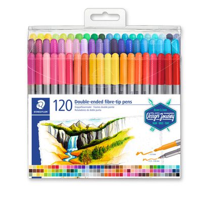 Marcador Staedtler Doble Punta 120 colores