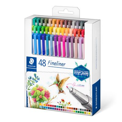 Marcador Staedtler Triplus Fineliner, 48 colores