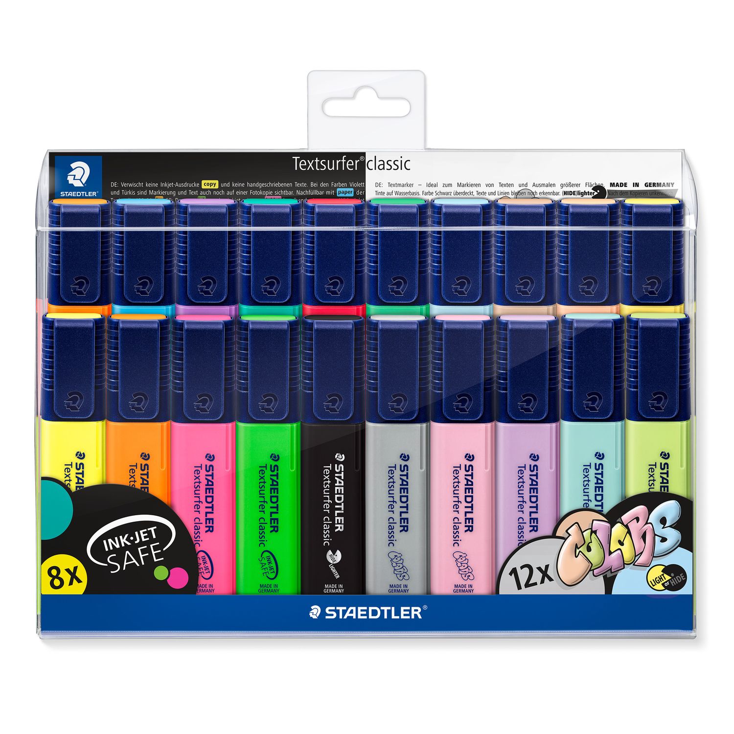 Marcador Staedtler Textsurfer, set 20 colores