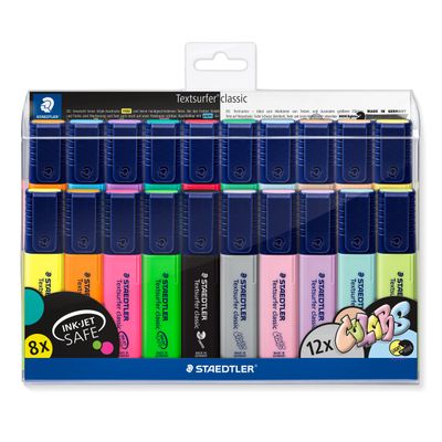 Marcador Staedtler Textsurfer, set 20 colores