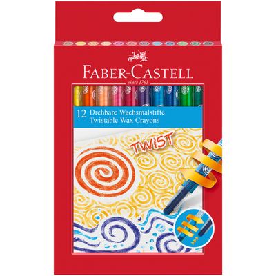 Crayon de cera Faber Castell Twist 12 colores